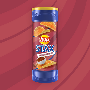 Lay's Stax Mesquite Barbecue Flavored Potato Crisps, 156g